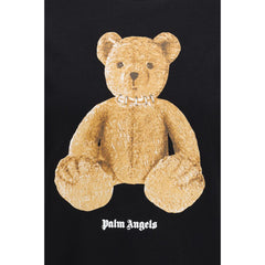 Palm Angels Schwarzes Baumwoll-T-Shirt