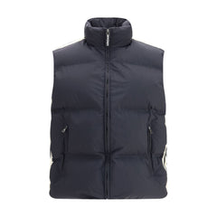 Palm Angels Schwarze ärmellose Jacke aus Polyamid