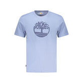 Timberland Blue Cotton Men's T-Shirt