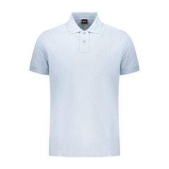 Hugo Boss Azzurro Baumwoll-Polohemd für Herren