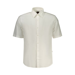 Hugo Boss Bianco Herrenhemd aus Baumwolle