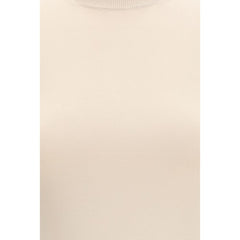 Max Mara Beige Viscose T-Shirt