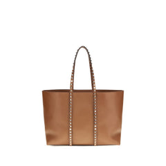 Valentino Garavani Schultertasche aus braunem Kalbsleder Bos Taurus