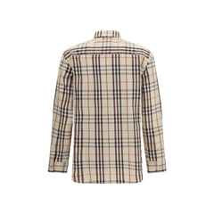Burberry Beige Baumwollhemd mit Muster