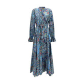 Etro Blue Cotton Casual Dress