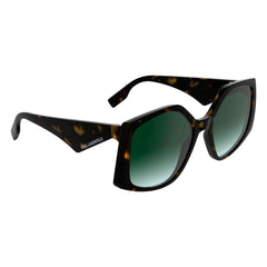 Karl Lagerfeld – Braune Sonnenbrille mit Spritzguss