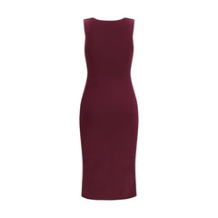 SA SU PHI Purple Silk Long Dress