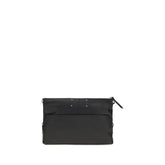 Maison Margiela Black Calf Leather Bos Taurus Clutch Bag
