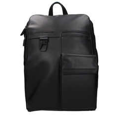 Piquadro Rucksack aus schwarzem Leder