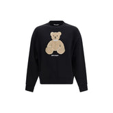 Palm Angels Black Cotton Sweatshirt