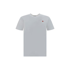 Comme Des Garçons Play White Cotton T-Shirt
