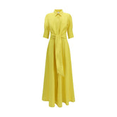 Sara Roka Bicolor Silk Casual Dress