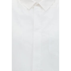 ALAINPAUL White Cotton Shortsleeve Shirt
