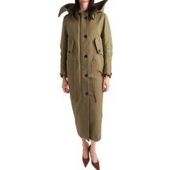 Prada Bicolor Polyamide Coat