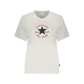 Converse White Cotton Womens T-Shirt