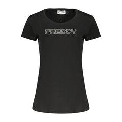 Freddy Black Cotton Womens T-Shirt