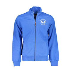La Martina Blaues Baumwoll-Sweatshirt