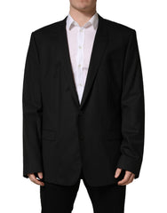 Dolce & Gabbana Schwarzes Einreiher-Sakko mit 2 Knöpfen