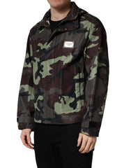 Dolce & Gabbana Camouflage Bomberjacke mit Kapuze, Mehrfarbig