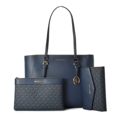 Michael Kors blaue Leder-Tragetasche