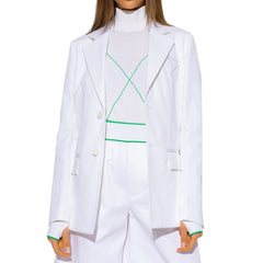 Bottega Veneta Weißer Baumwoll-Blazer