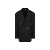 Balenciaga Zwarte wollen jas