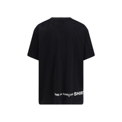 Comme Des Garçons Schwarzes Baumwoll-T-Shirt