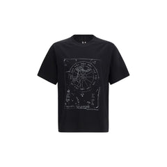 Rick Owens Schwarzes Baumwoll-T-Shirt