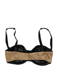 Dolce & Gabbana Gold Semi-Pad Bügel-Balconette-BH Unterwäsche