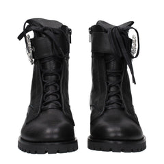 Jimmy Choo Black Leather Ankle Boots