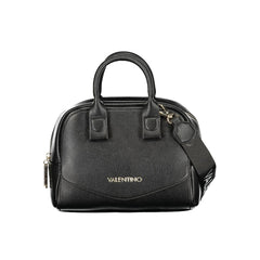 Mario Valentino Black Synthetic Leather Women's Bag with Shoulder Strap