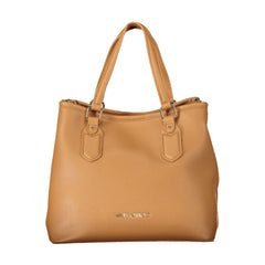 Mario Valentino Braune Polyethylen Handtasche