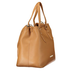 Mario Valentino Braune Polyethylen Handtasche