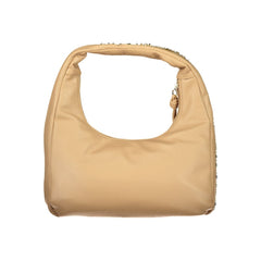 Mario Valentino Beigefarbene Handtasche aus Polyethylen