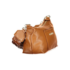 Mario Valentino Braune Handtasche aus Polyethylen