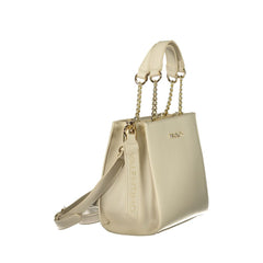 Mario Valentino Beigefarbene Handtasche aus Polyethylen