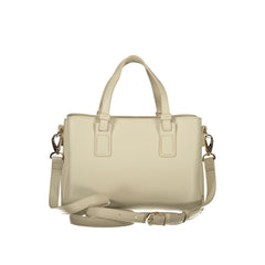 Mario Valentino Beigefarbene Handtasche aus Polyethylen