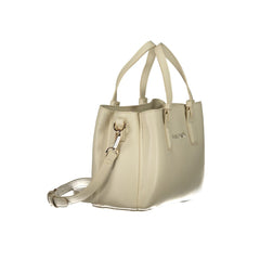 Mario Valentino Beigefarbene Handtasche aus Polyethylen