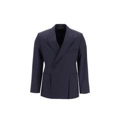 Dior Blazer aus blauer Schurwolle