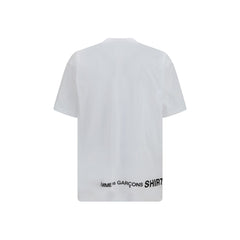 Comme Des Garçons Weißes Baumwoll-T-Shirt