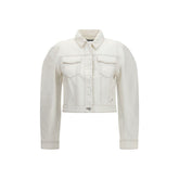Jacquemus Witte Katoenen Denim Jas