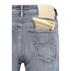 Jacob Cohen Blue Cotton Slim Fit Jeans