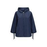 'S Max Mara Blue Polyester Trench Coat