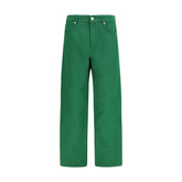 'S Max Mara Bicolor Cotton Casual Pants