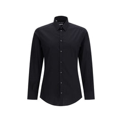 Dolce & Gabbana Black Cotton Dress Shirt
