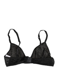 Dolce & Gabbana Black Nylon Stretch Soft Cup Brassiere Underwear