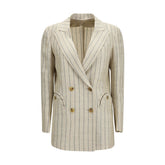 Blazé Milano Beige Linen Blazer