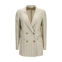 Blazé Milano Beige Linen Blazer
