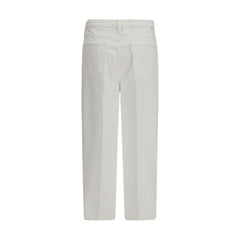 Mother Denim White Cotton Bootcut Jeans
