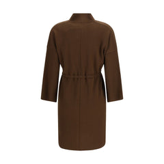 Ella Brown Viscose Coat